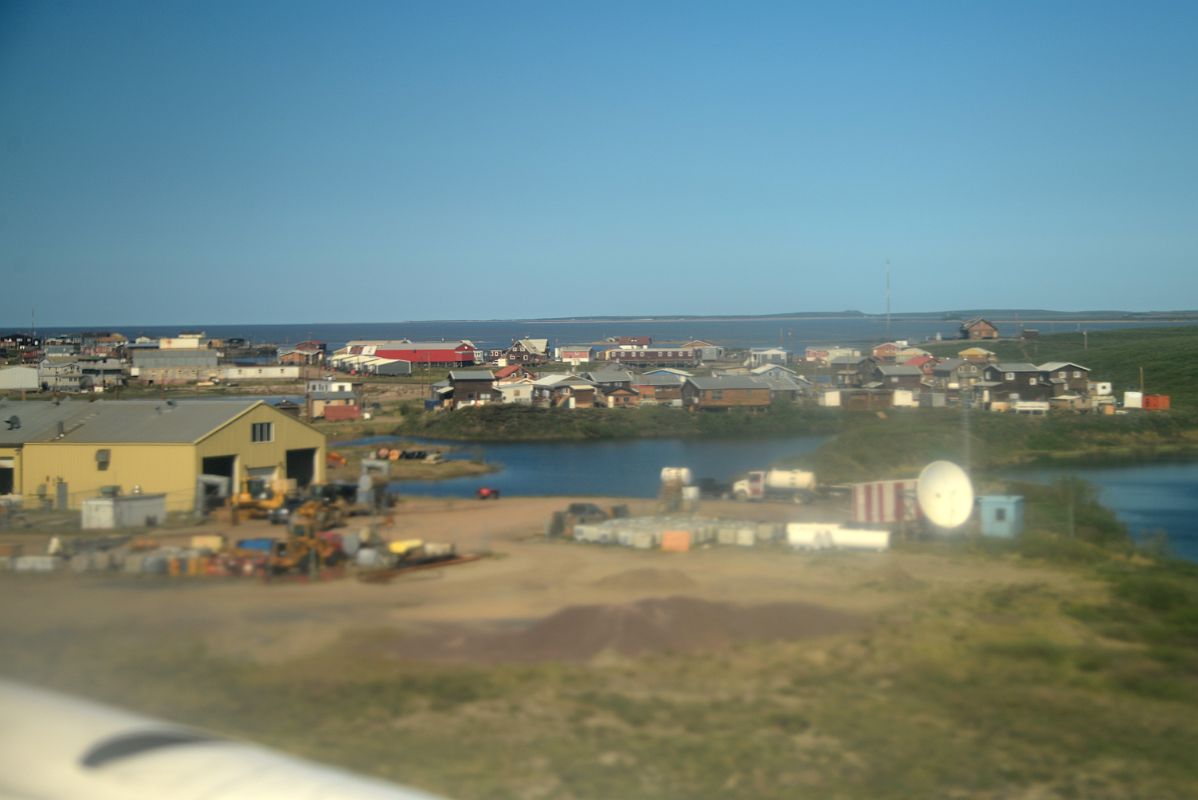 03E Tuktoyaktuk Northwest Territories From Airplane Almost At The Airport On Flight From Inuvik